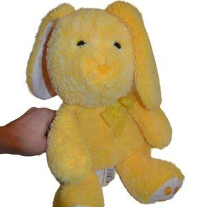 M SOFT BUNNY YELLOW Stuffed Animal Fleece Polyester Ribbon Bow